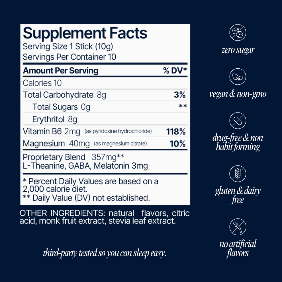 Sleep Aid Powder Drink Mix 15 pk - Berry | Som Sleep