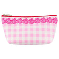 Eklips Pink Plaid Makeup Bag