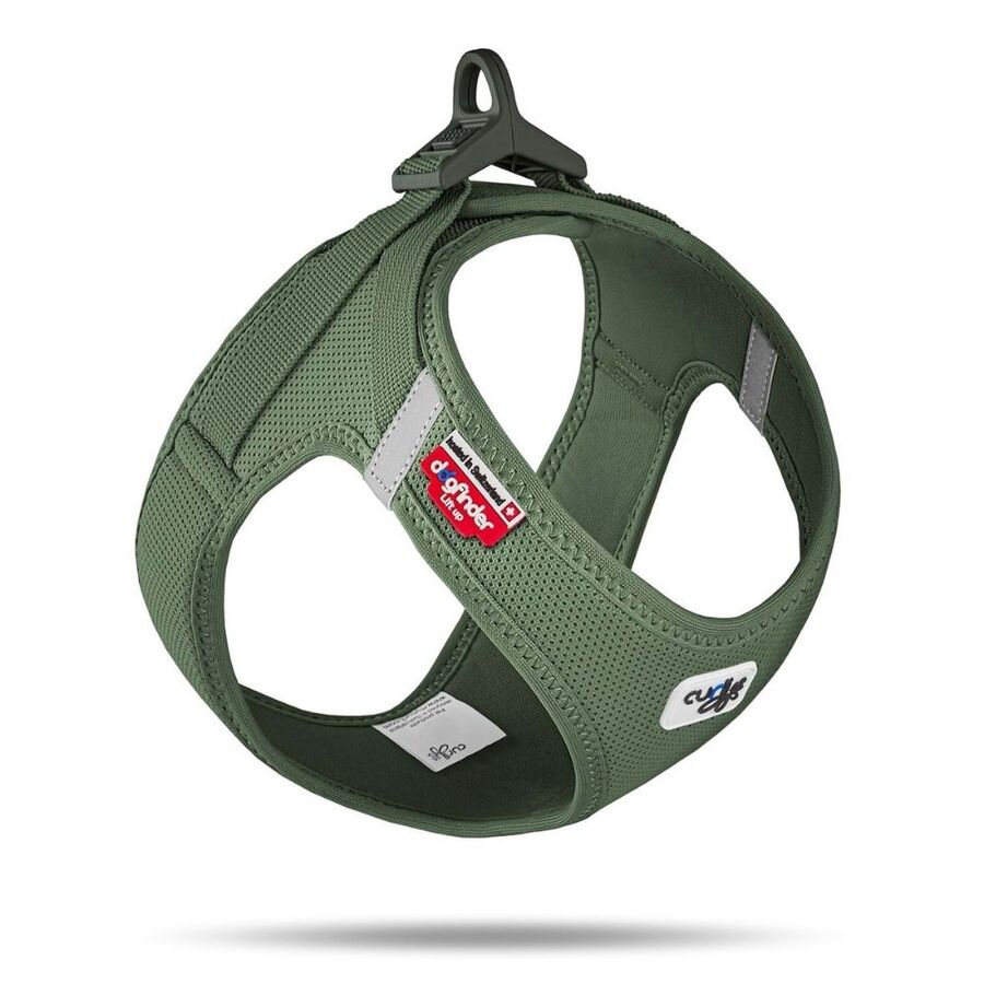 Curli Vest Harness Clasp Air-Mesh Dog Harness Moss Small