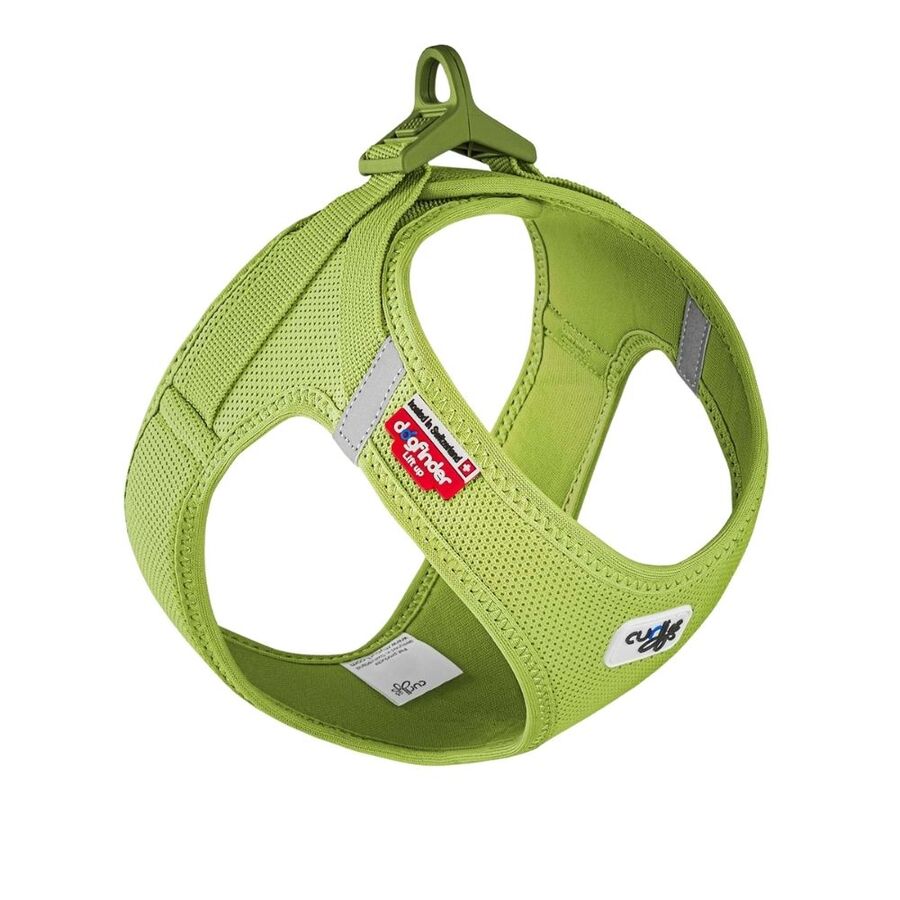 Curli Vest Harness Clasp Air-Mesh Dog Harness Lime L