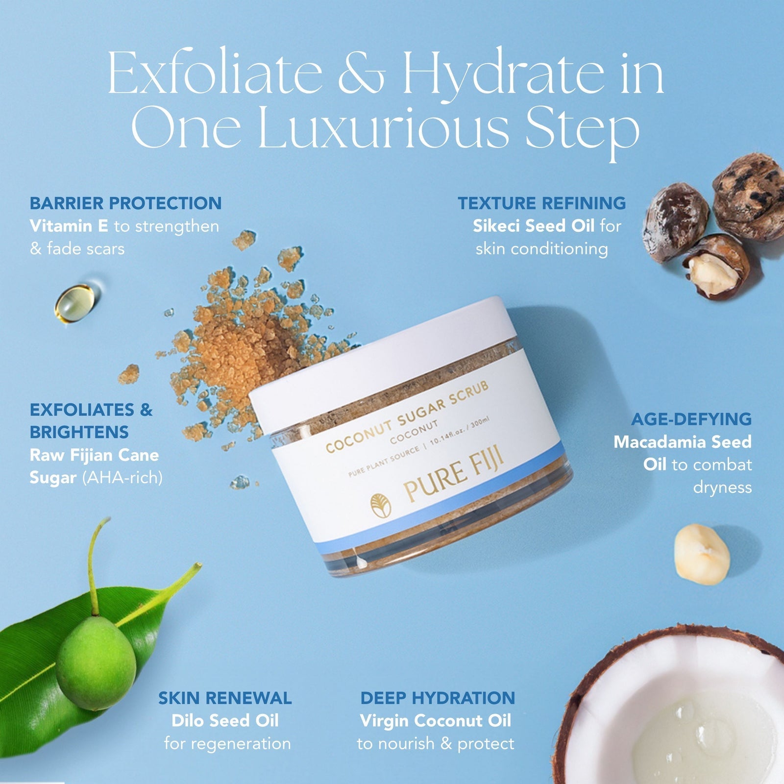 Coconut Sugar Scrub | Pure Fiji