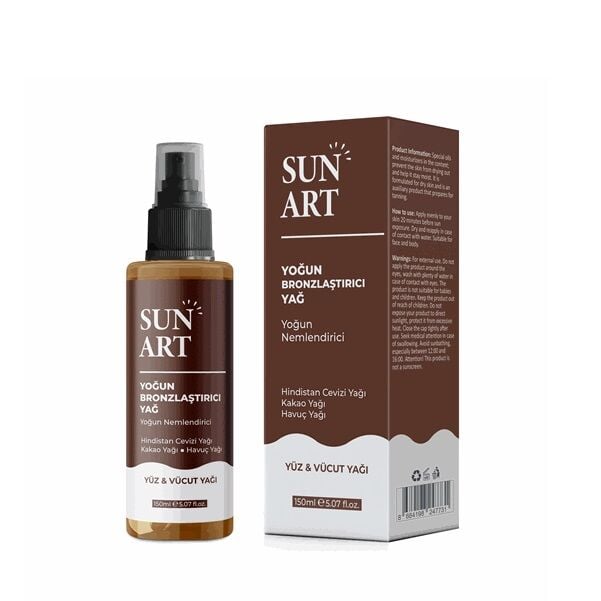 Sunart Intense Bronzing Oil for Radiant Glow 150 ml