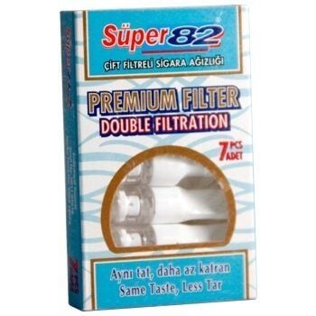 Suzen Agizliklari Super 82 Premium Double Filter Tips 7 Count