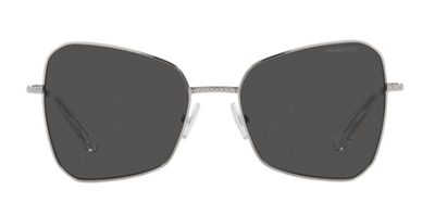 Swarovski 7008 400187 Grey Metal Square Sunglasses 57mm