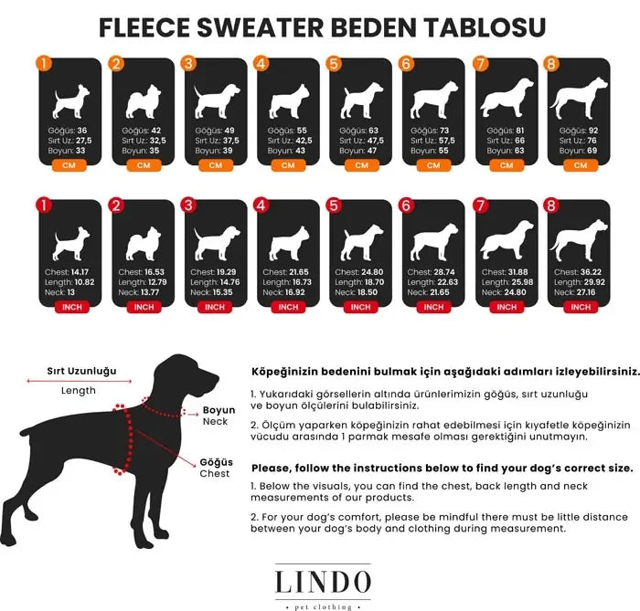 Lindo Navy Blue Dog Sweater with Harness Hole