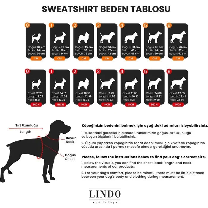 Lindo Mountains Dog Sweatshirt for Small and Medium Breeds