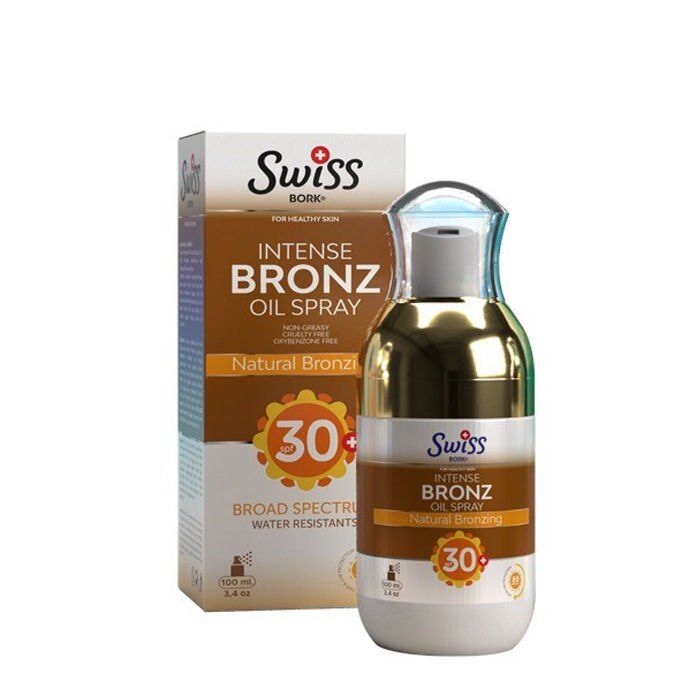 Swiss Bork Intense Bronze Oil Spray SPF 30 Sun Protection 100 ml