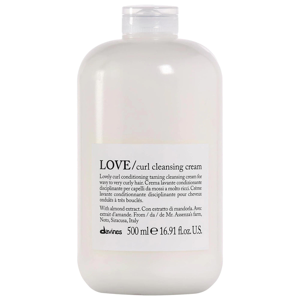 LOVE Curl Cleansing Cream for Curly Hair - Sulfate-Free, Moisturizing, and Vegan