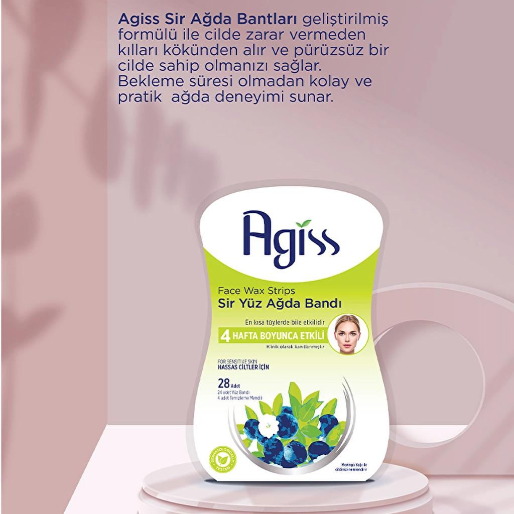 Agiss Facial Wax Strips for Sensitive Skin 28 Count