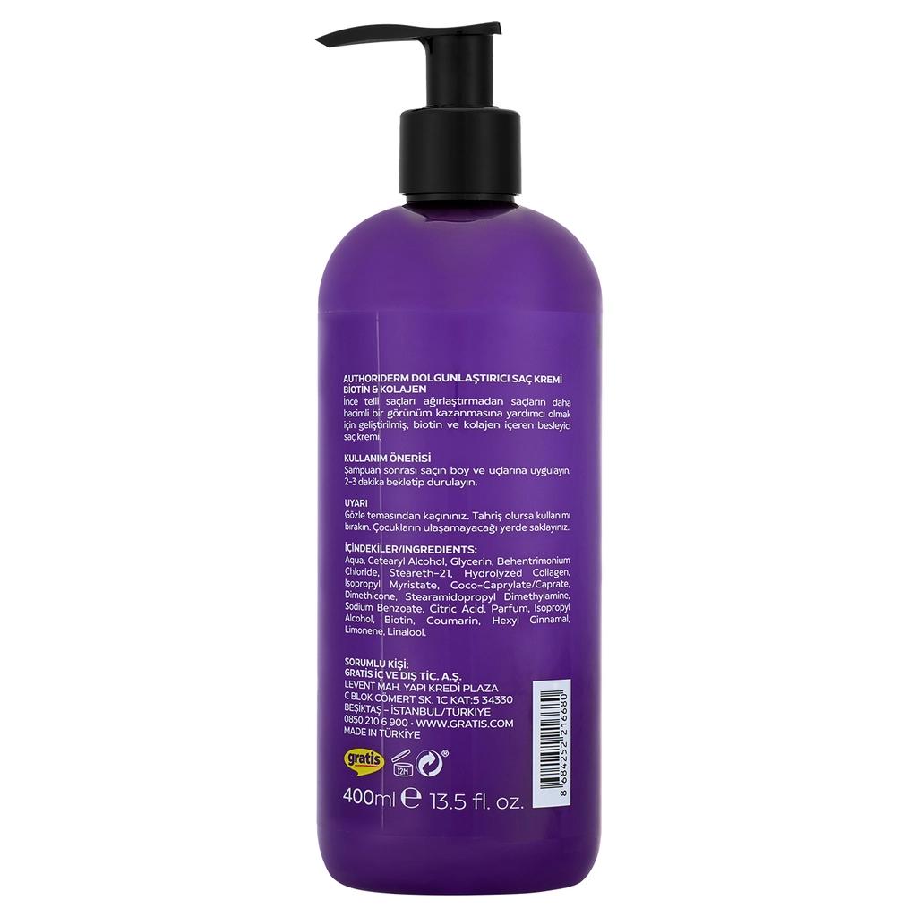Authoriderm Biotin & Collagen Volumizing Conditioner 400 ml