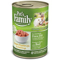 Pet's Family Adult Dog Food - Wet Beef Canned Dog Food, 400g - High-Quality Nutrition for Your Pet