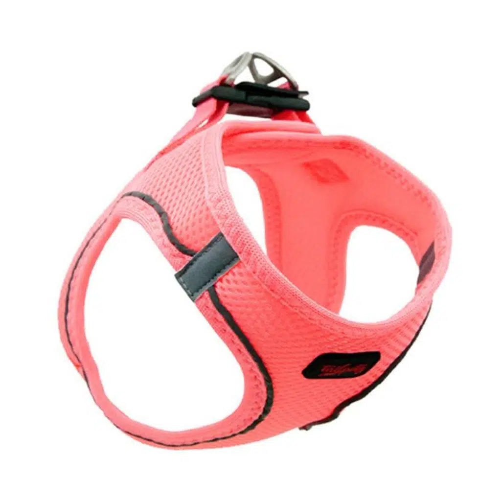 Tailpetz Air Mesh Dog Harness Breathable Comfort Neon Pink Large