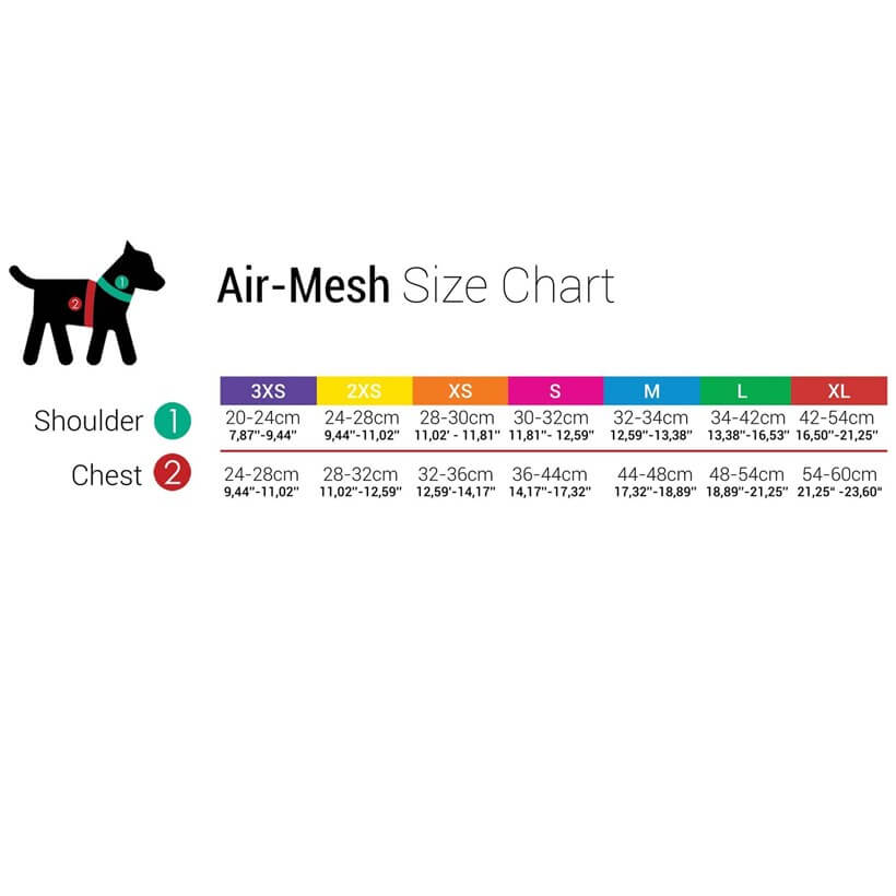 Tailpetz Air-Mesh Dog Harness Breathable Comfort Blue XLarge