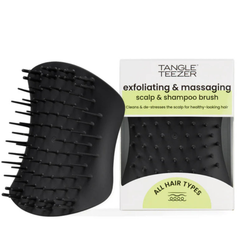 Tangle Teezer Scalp Brush Black Exfoliating Massage Tool 1 Count