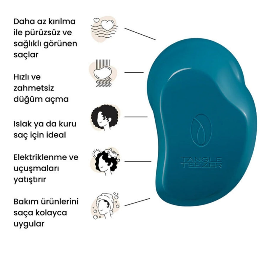 Tangle Teezer Original Plant Brush Blue Detangling Hairbrush
