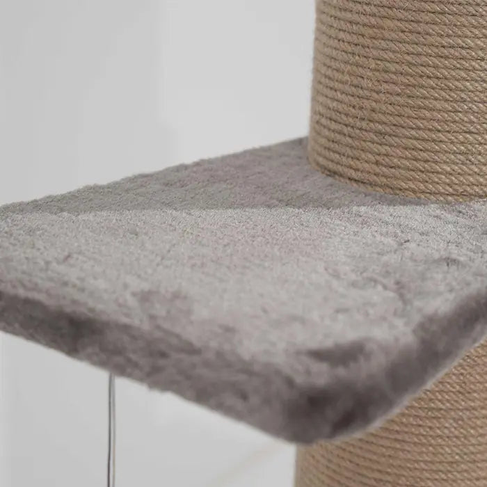 Lotus Pet Design Single Grey Cat Scratching Post 106cm