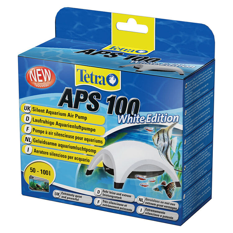 Tetra APS 100 Silent Aquarium Air Pump for 13-26 Gallons White