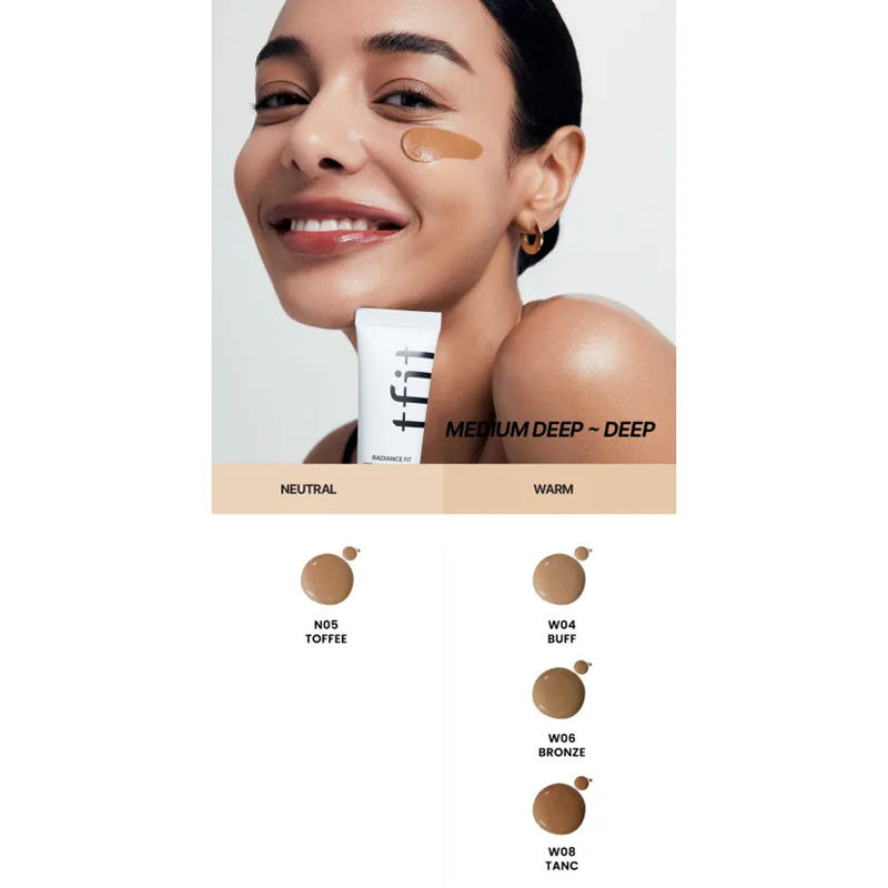 TFIT Radiance Fit Serum Foundation W04 Buff 30g