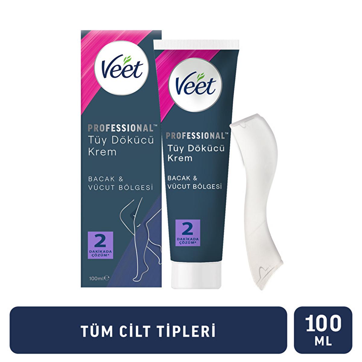 Veet Hair Removal Cream for All Skin Types - Painless & Moisturizing Depilatory with Lotus Flower & Fragrance