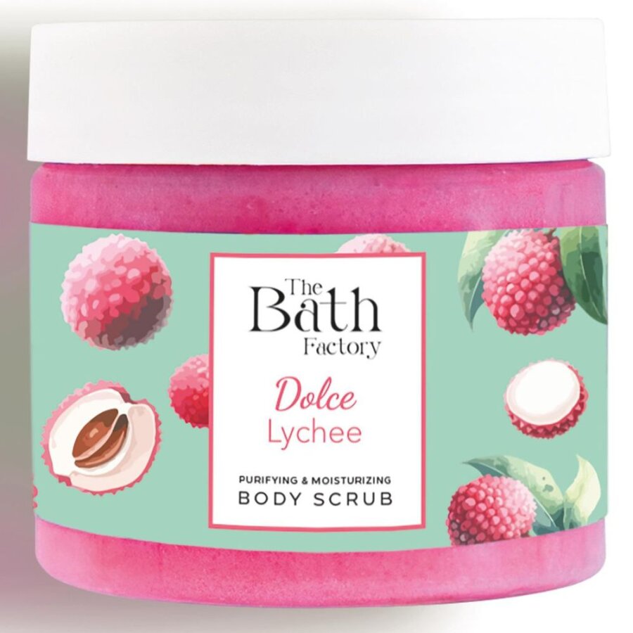 The Bath Factory Dolce Lychee Nourishing Body Scrub 300g