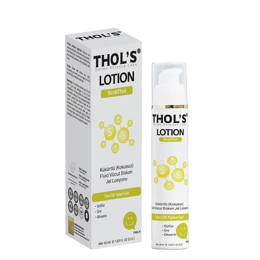 Thols Scabthol Sulfur Body Gel for Skin Comfort 50ml