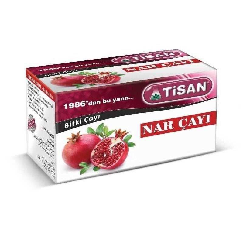 Tisan Pomegranate Herbal Tea Refreshing Fruit Blend 20 Bags