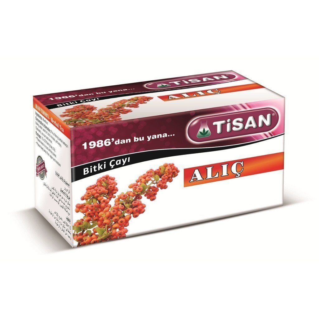 Tisan Hawthorn Herbal Tea Bags for Daily Wellness 20 Count