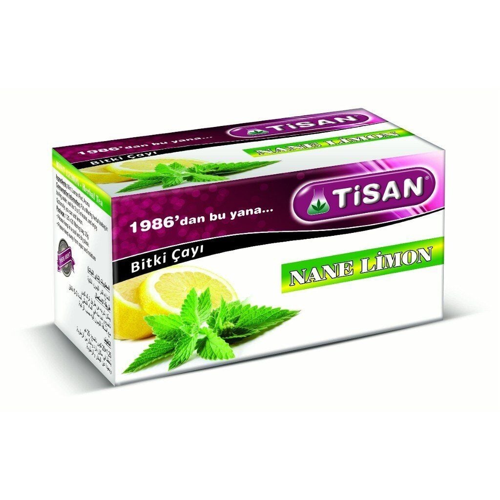 Tisan Mint & Lemon Herbal Tea Refreshing Infusion 20 Tea Bags