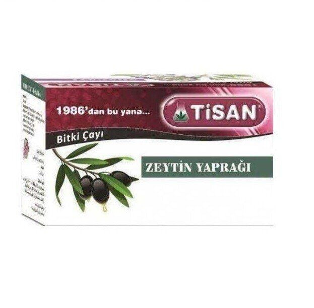 Tisan Olive Leaf Herbal Tea for Natural Wellness 20 Tea Bags