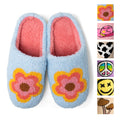 Two Left Feet Lounge Out Loud Fuzzy Slipper Slides