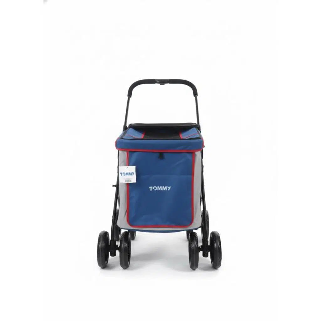 Tommy Pet Stroller Blue Large Capacity Carrier 102x62x105cm