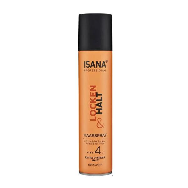 Isana Professional Strong Hold Hair Spray for Curly Hair - 250ml, Dermatologically Tested, Nourishing Shea & Avocado Oil
