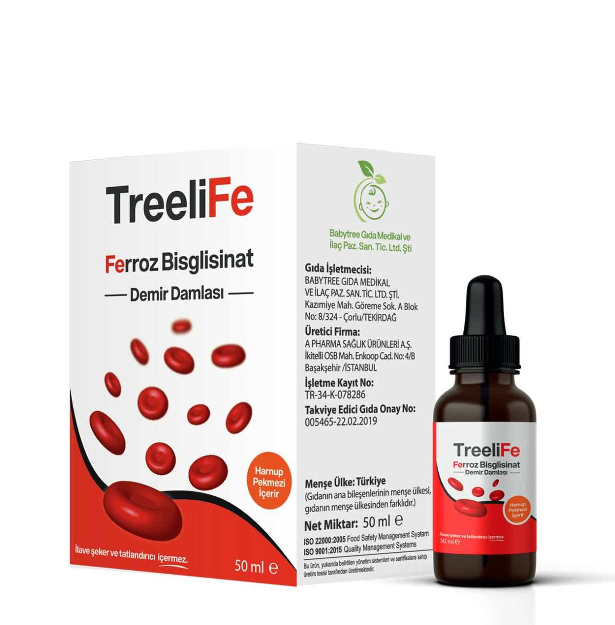 Babytree TreeLife Iron Drops Dietary Supplement 50 ml