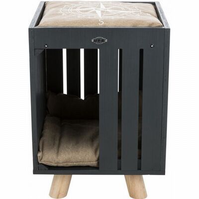 Trixie Cat Play House Anthracite Grey & Sand Beige 36x51x36cm