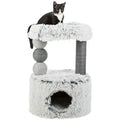 Trixie Cat Scratching Post and Bed Plush Gray 73 cm
