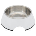 Trixie Melamine and Stainless Steel Pet Bowl White 0.2L