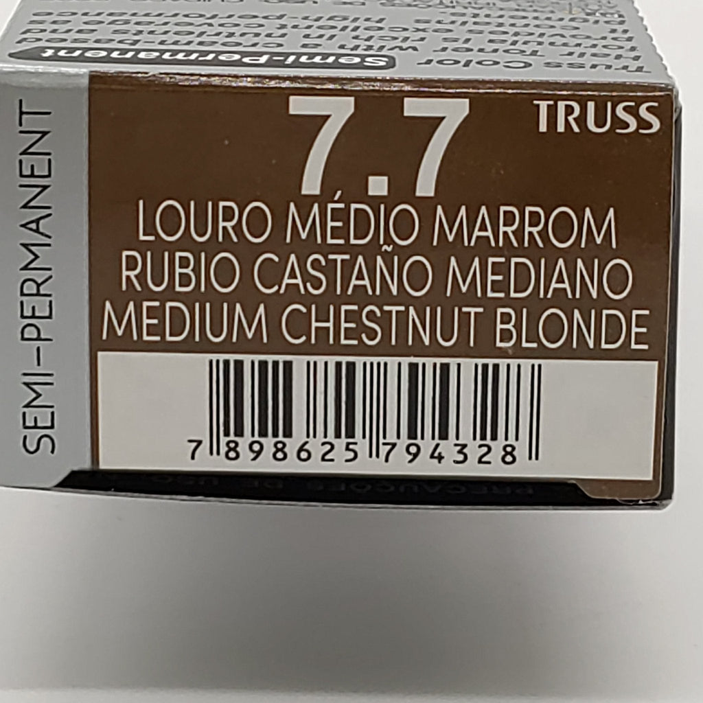 Truss Semi-Permanent Hair Color 7.7, Medium Chestnut Blonde
