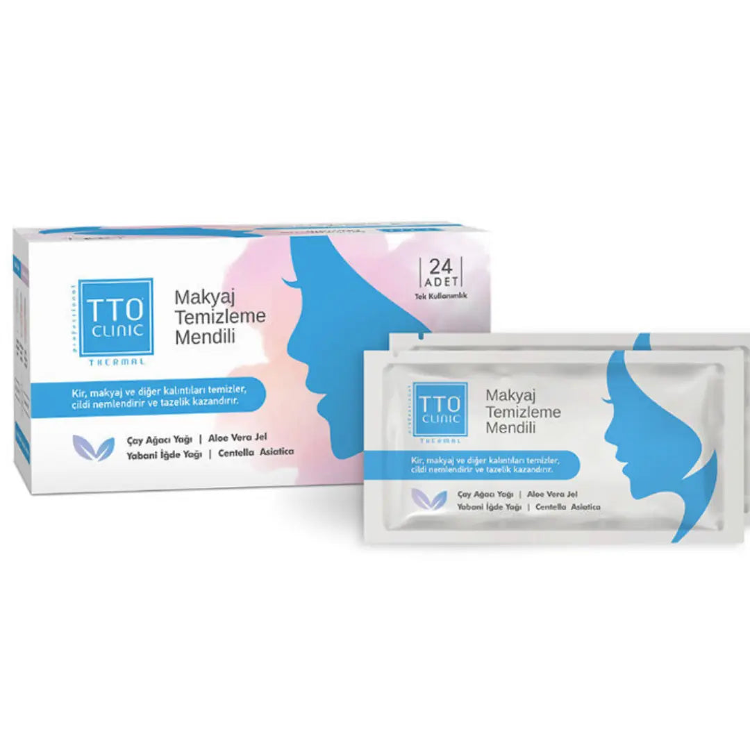 TTO Clinic Makeup Remover Wipes for Gentle Cleansing 24 Count