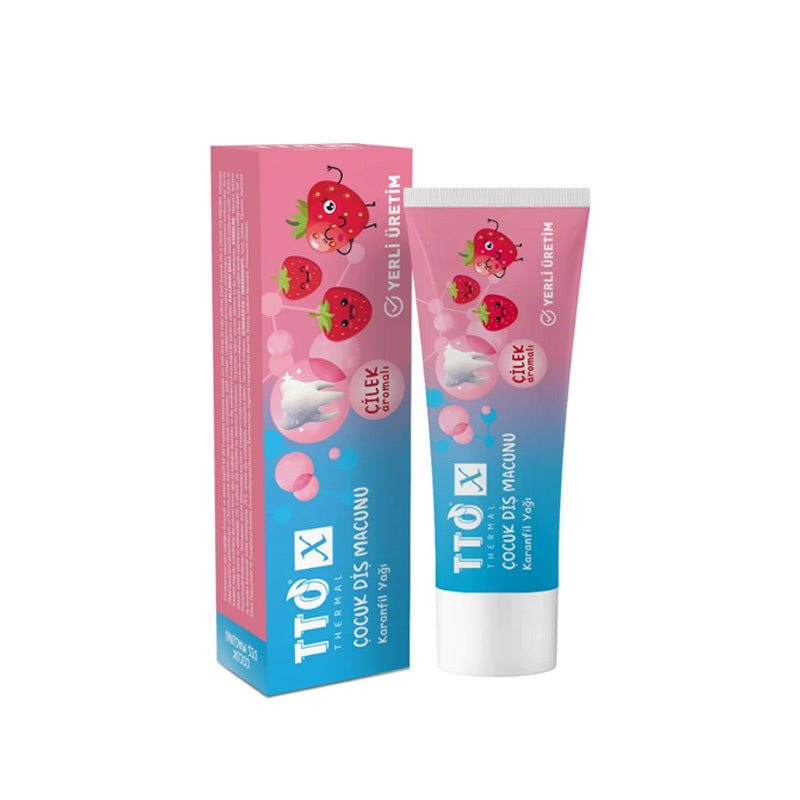 TTO-X Kids Strawberry Toothpaste with Clove Oil 50 ml