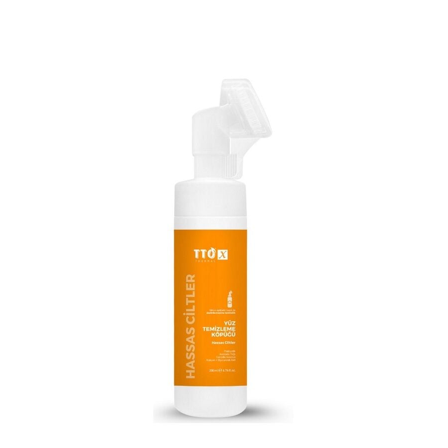 TTO X Sensitive Skin Facial Cleansing Foam with Applicator 200ml