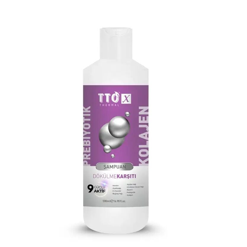 TTO Thermal Anti-Hair Loss Collagen & Prebiotic Shampoo 500 ml