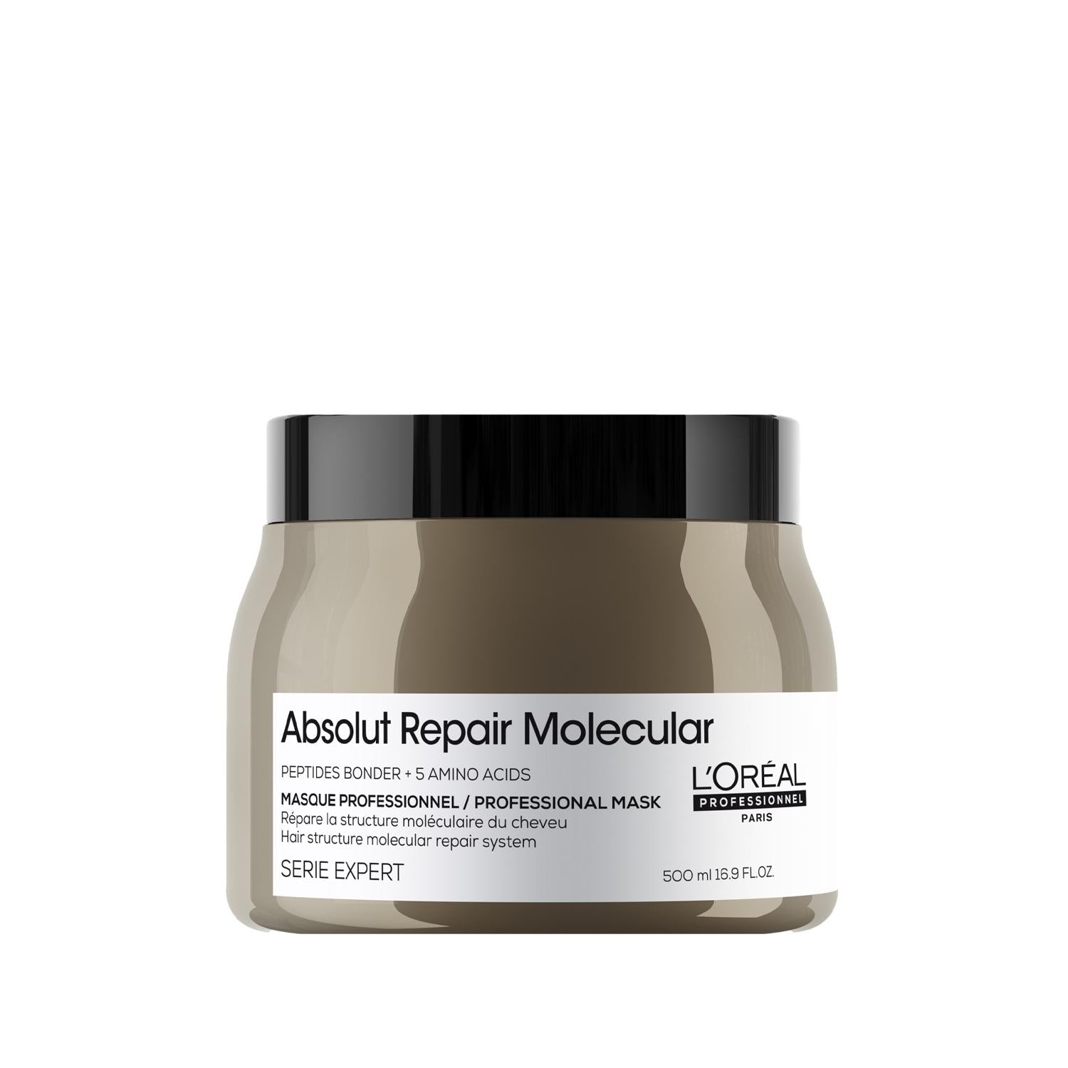 Loreal Professionnel Paris Serie Expert Absolut Repair Molecular Hair Mask 500ml - Professional Hair Repair Treatment