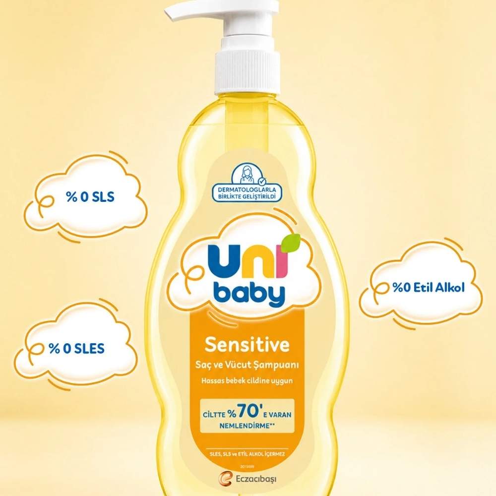 Uni Baby Sensitive Hair & Body Wash Gentle Formula 700ml