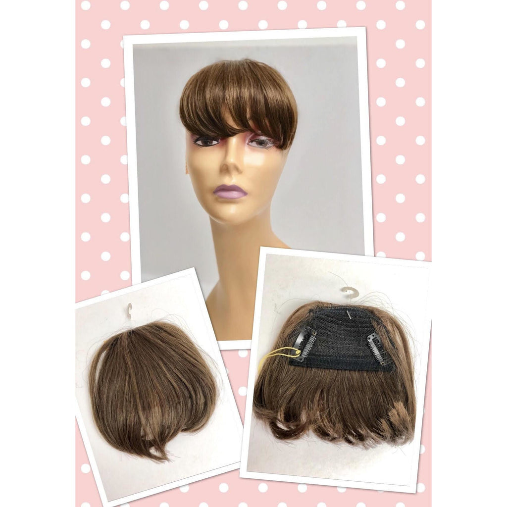 Unique 100% Human Hair Bang Hairpiece