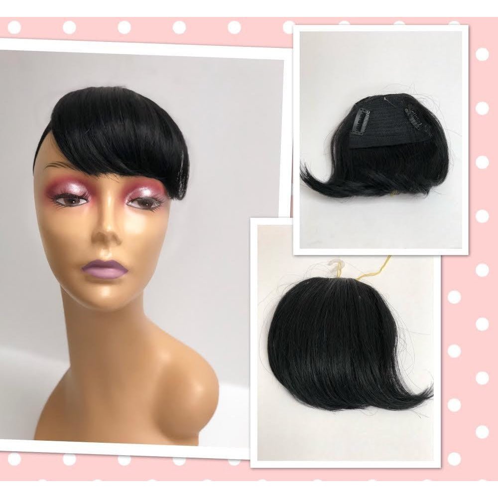Unique 100% Human Hair Bang Hairpiece