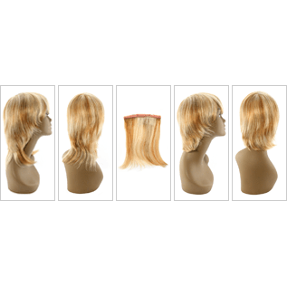 Unique 100% Human Hair Detachable Wig Style HDI New With Tags