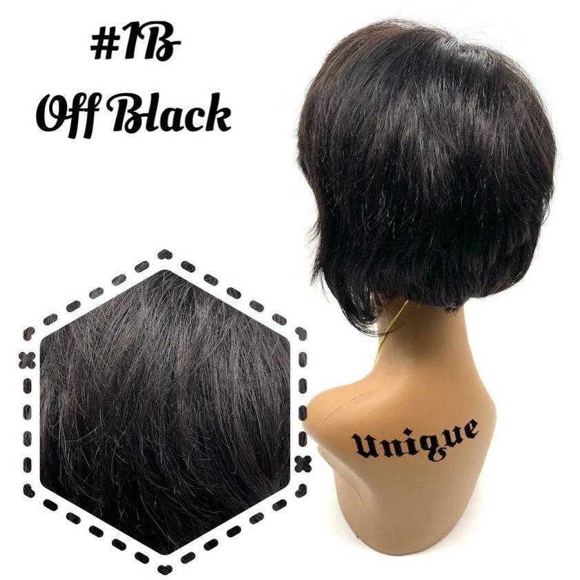 Unique 100% Human Hair Full Wig Style A9