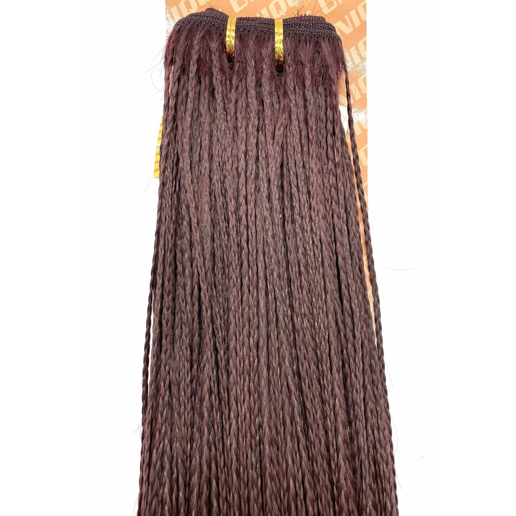 Unique Micro Braid 14" T1B Burgundy 100% Human Hair New With Tags