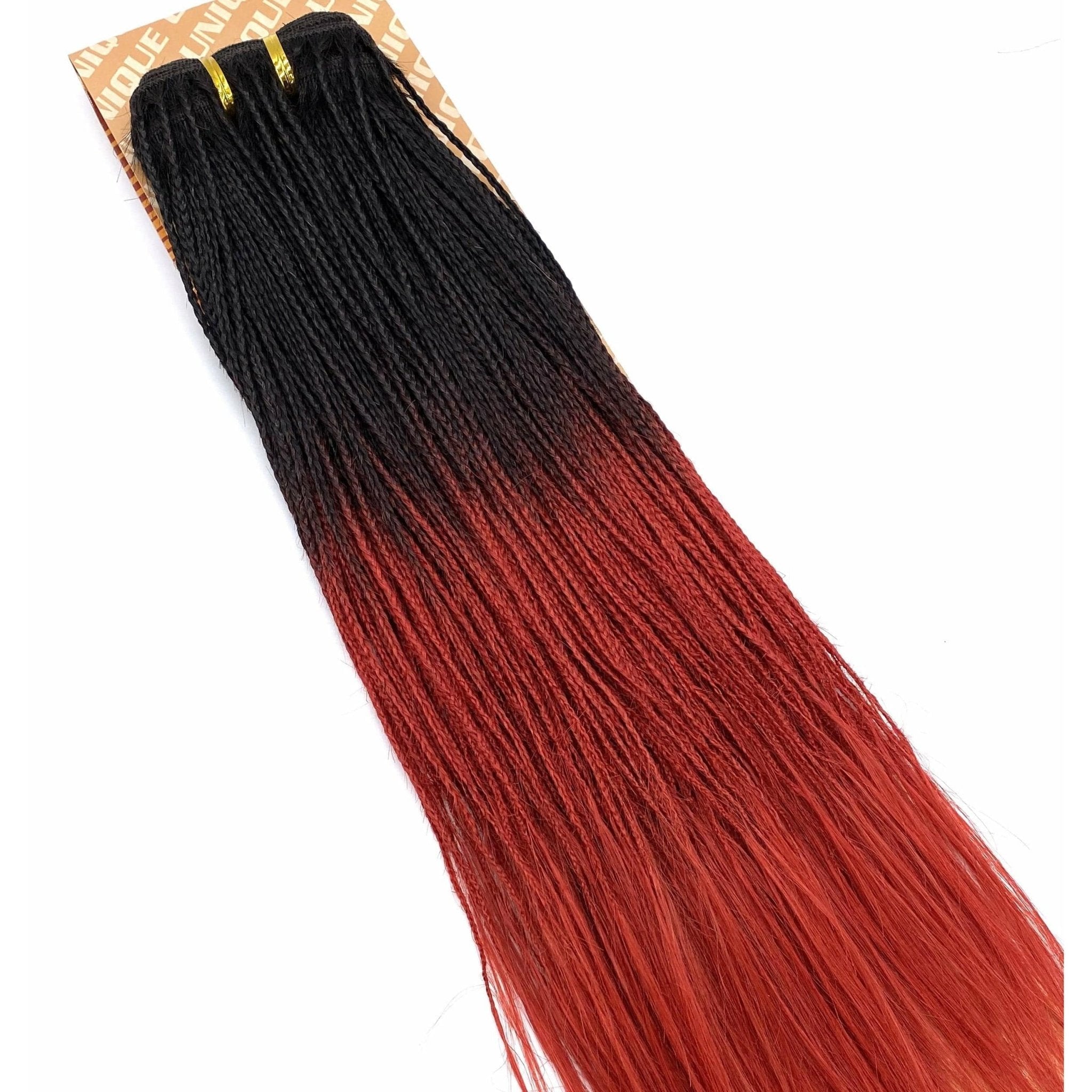 Unique Micro Braid 14" T1B Burgundy 100% Human Hair New With Tags