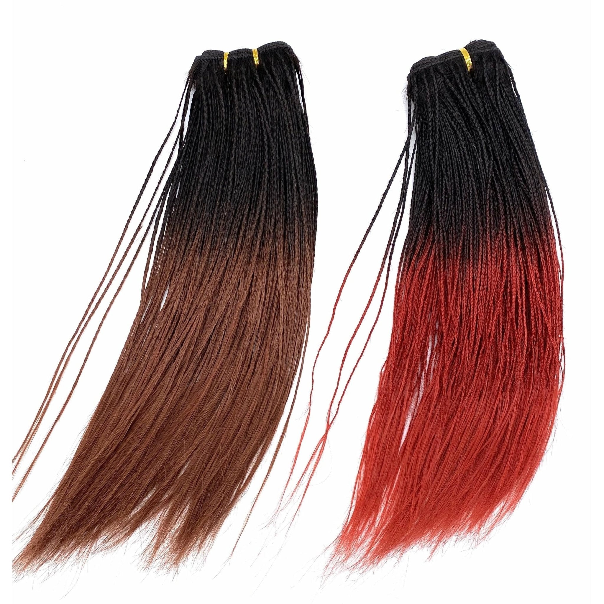 Unique Micro Braid 14" T1B Burgundy 100% Human Hair New With Tags